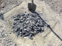 1. Высыпали древесный уголь на поверхность земли 1. Высыпали древесный уголь на поверхность земли